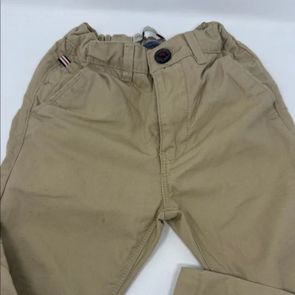 Zara Boys Kids Tan Pants zipper and pockets size 3/4 adjustable waist - Picture 1 of 11